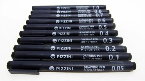 Pizzini Estilografo Set De 10 Graduaciones Drawing Pen 1