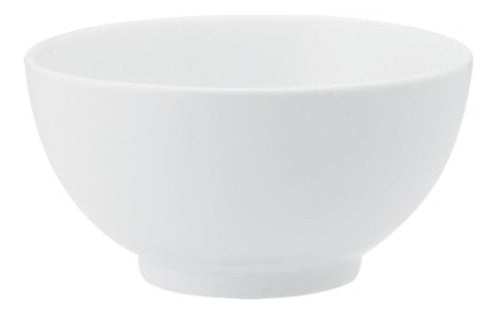 Conjunto 18 Bowls 500 Ml Branco Porcelana Schmidt 0