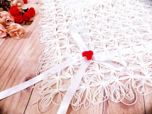 Bety Creaciones Beautiful Receiving Blanket for Baby 100x60cm Baby Shower Gift 4