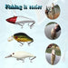 Kit Accesorios D/pesca Lasocuhoo Señuelos D/rana Topwater/+ 4