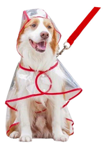 SOLO PARA VOSS Piloto Capa Lluvia Impermeable Mascotas Transparente Talle 8 0