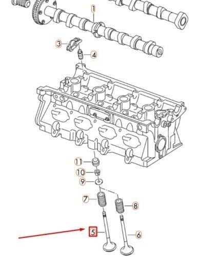 Válvula De Admissão Da Audi A3 8v 1,8 T 2014a2017 2