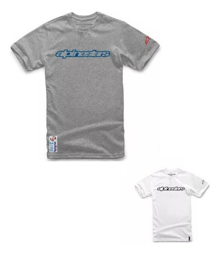 Alpinestars Official Wordmark Tee Gray or White 0