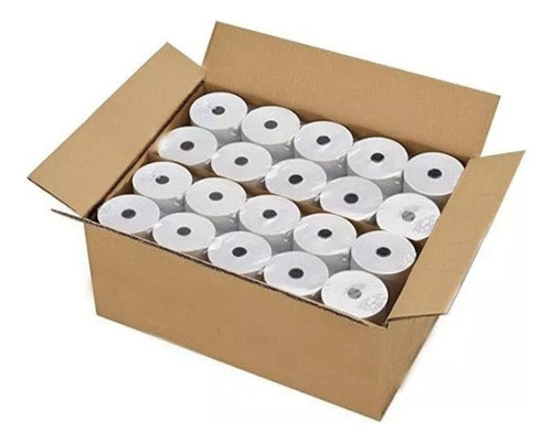 Medoro Thermal Paper Roll 80x30 Meters White Plain - Pack of 10 1