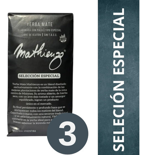 Mathienzo Premium Yerba Mate Pack 3 X 500 Gr - Sin Tacc 0