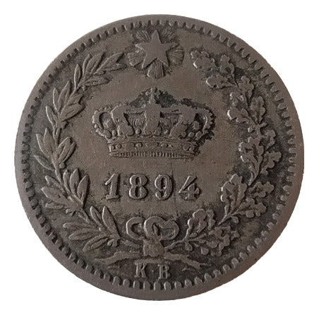 Antigua Moneda 20 Centesimi Italia 1894 Km# 28.2 1