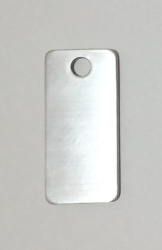 Luna Accesorios Rectangular Unengraved Dog Tags - 50 Units 0