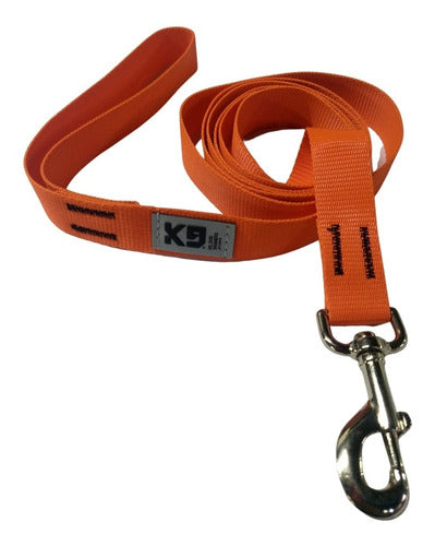 Adjustable K9 Dog Trainers Collar + 5M Leash Set for Dogs 10