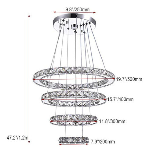 Candelabros Led, Candelabro De Cristal Moderno Comedor Sala 2