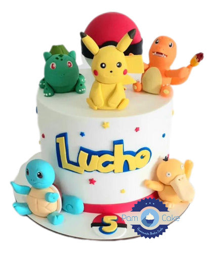 Torta Artesanal Cumpleaños Pokemon Pokemon Go Pikachu 0