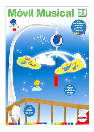 Musical Cloud Mobile Crib Light Sphere Baby Cot Antex 0