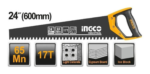 Serrucho 600mm Industrial 24 600mm Multiuso Ingco Hcbs016001 0