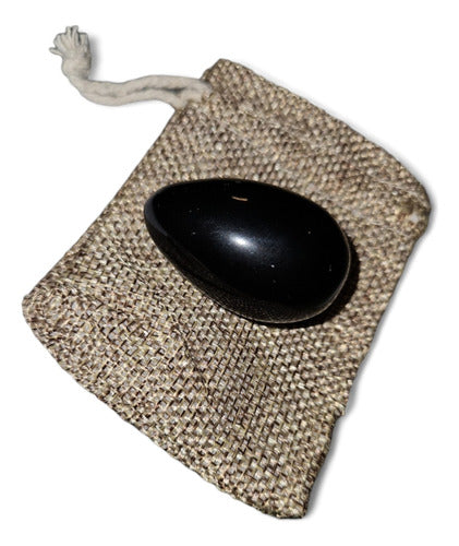 Original Black Obsidian Egg Mexico Osiris Ritual 0