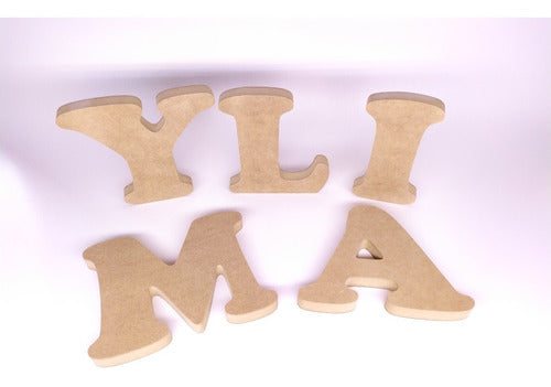 Virutas Uruguay Pack of 5 Wooden Letters - 15cm 1