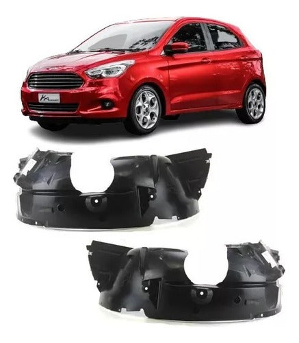 Kit X2 Guardaplas Delantero Izquierdo Conductor Ford Ka 2015 0