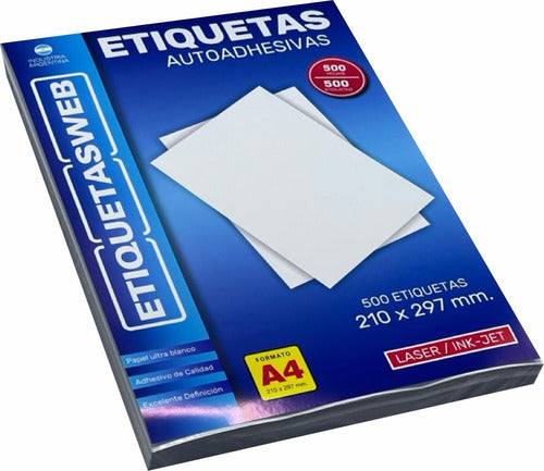 Etiquetas Autoadhesivas Hojas A4 105x148mm Caja X 500 Hojas 2