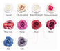 Set of 10 Large Vintage Fabric Flowers Mini Roses - 4.5cm 1