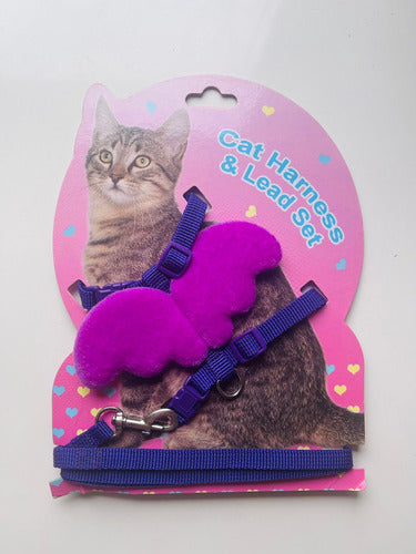 CAT HARNESS Pretal Para Gato Con Alitas + Correa 7