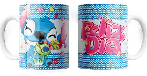 Imprimi Kits Plantillas Para Tazas Lilo Y Stitch Stich Diseños Sublimar 0