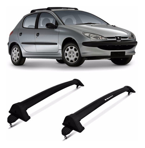 Barras Techo Eqmax New Wave Peugeot 206 4p 1999-2010 Negro 0