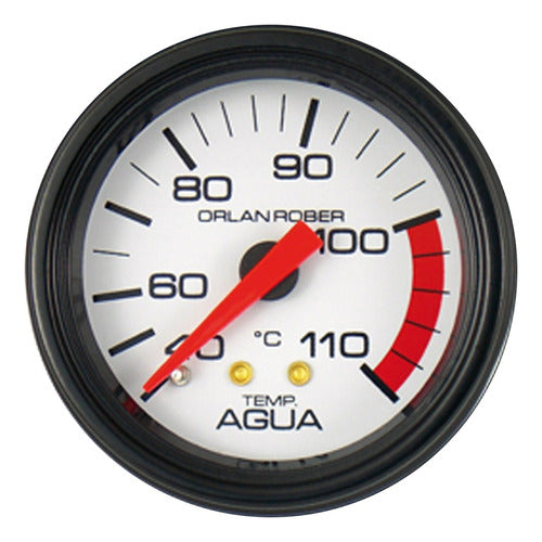 Water Temperature Gauge 110 C 1.5m Classic White Orlan Rober 0