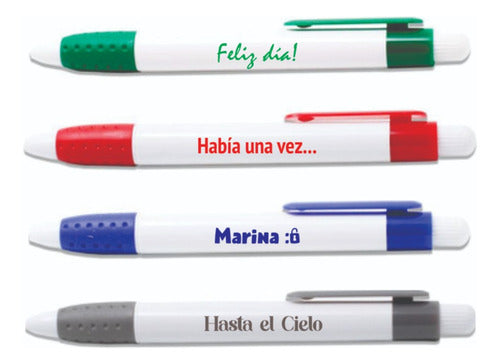 One Express 100 Promotional Pens with Your Logo / Design Printed 2