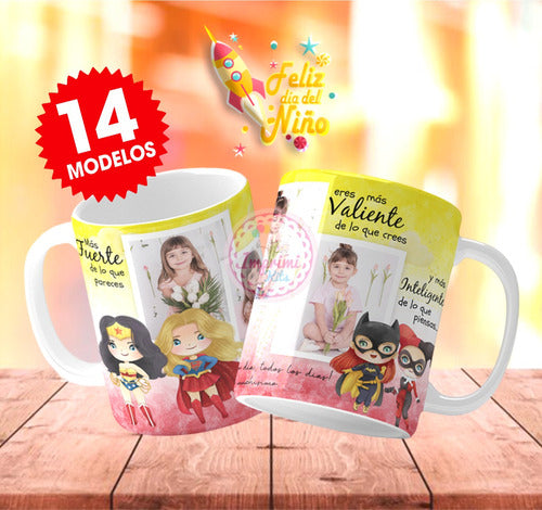 Diseños Plantillas Para Tazas Dia Del Niño Sublimacion T105 1