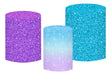 Set of Fabric Covers in Glitter-like Colors for Cylinders 0
