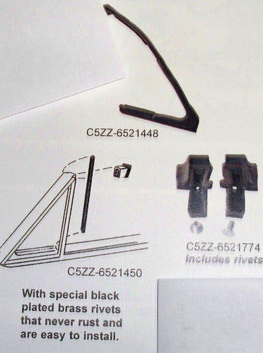 65-66 Ford Ventosa De Ventana Burlete Kit Todos 1965-1966 Mu 2