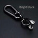 TANDRIVE 2 High-Quality Shiny Black Metal Keychains 2