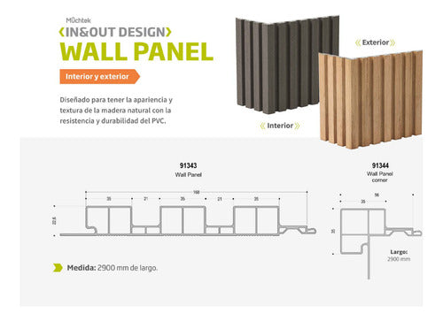 Muchtek Caja X4 Unidades Placa Wall Panel Esquina Interior 3