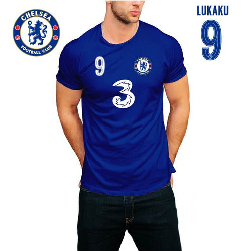 Chelsea Fan Cotton Shirts 9 Lukaku, 7 Kanté, 10 Pulisic Et 0