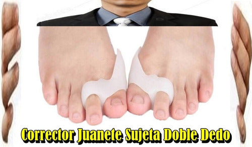 Silicone Double Toe Separator Protector, Bunion-Corn X2-Pack 2