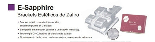 Eksen Aesthetic Sapphire Brackets Roth MBT Dental Orthodontics 6