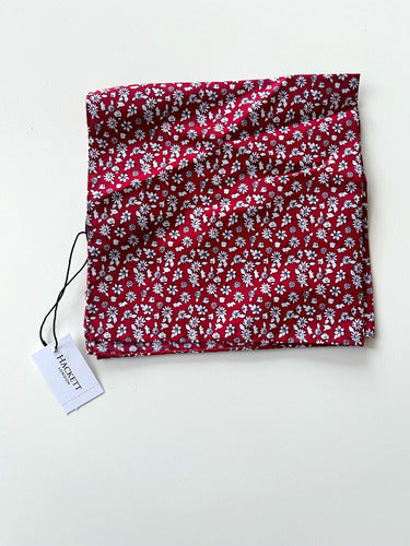 Hackett London Red Floral Handkerchief 0