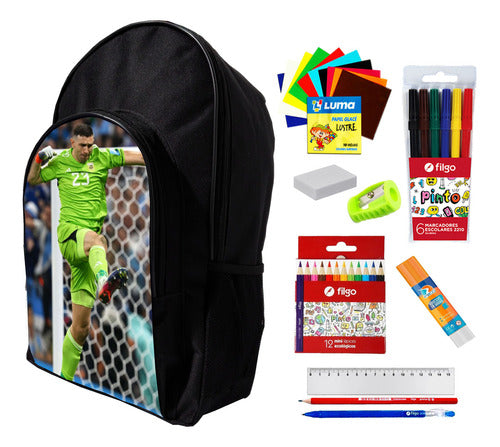 Super Combo Backpack + Drawing Supplies By Dibu Martinez #584 0