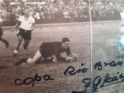 Roque Gastón Maspoli Fotografía Autografiada 1950 3