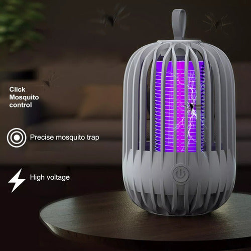 Flash Anti Mosquito Lamp LED UV Bug Zapper USB 4