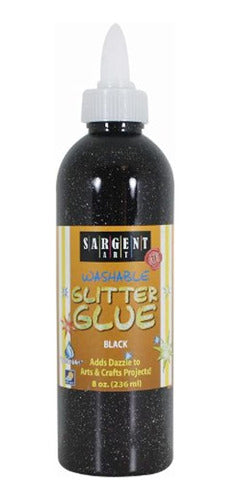 Sargent Art Glitter Glue 221985 - 8 Ounce Black 0