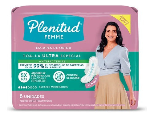 Plenitud Femme Ultra Special Pad with Wings 10 Packs x 8 Units 1