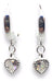 Andi Joyas y Accesorios Silver 925 Mini Heart Hanging Hoop Earrings 0