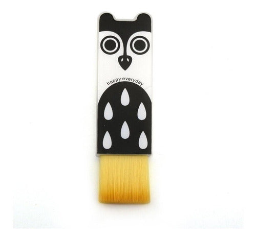 Ornerx Retractable Owl Pattern Dust Brush Keyboard 1