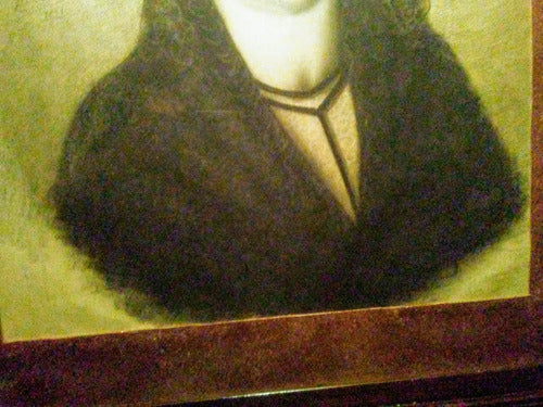 Retrato De Dama Antigua Año 1881 Firmado 3