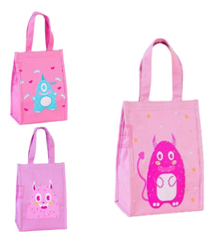 Thermal Lunch Bag with Fun Monsters Design - Ideal for School or Work 20