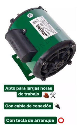 Motor 3/4 Hp Para Hormigoneras Trompitos Mezcladoras 2