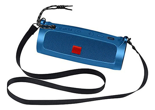 Comecase Silicone Case for JBL Flip 5 Waterproof - Blue 4