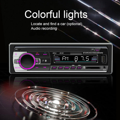 Reproductor Radio Stereo Dual Usb Led, Control Voz Bluetooth 6