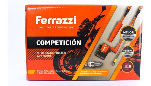 Kit Coil and Iridium Spark Plug Ferrazzi for Mondial LD and QJ110 3