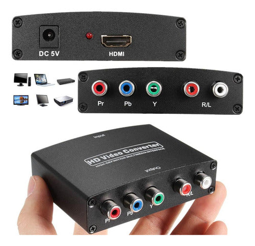 Genérica Adaptador Conversor Hdmi A Video Componente Ypbpr - Fac A/b 2