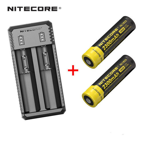 Cargador De Baterias Nitecore 2 Slot De Carga Ui2+2 Baterias 1